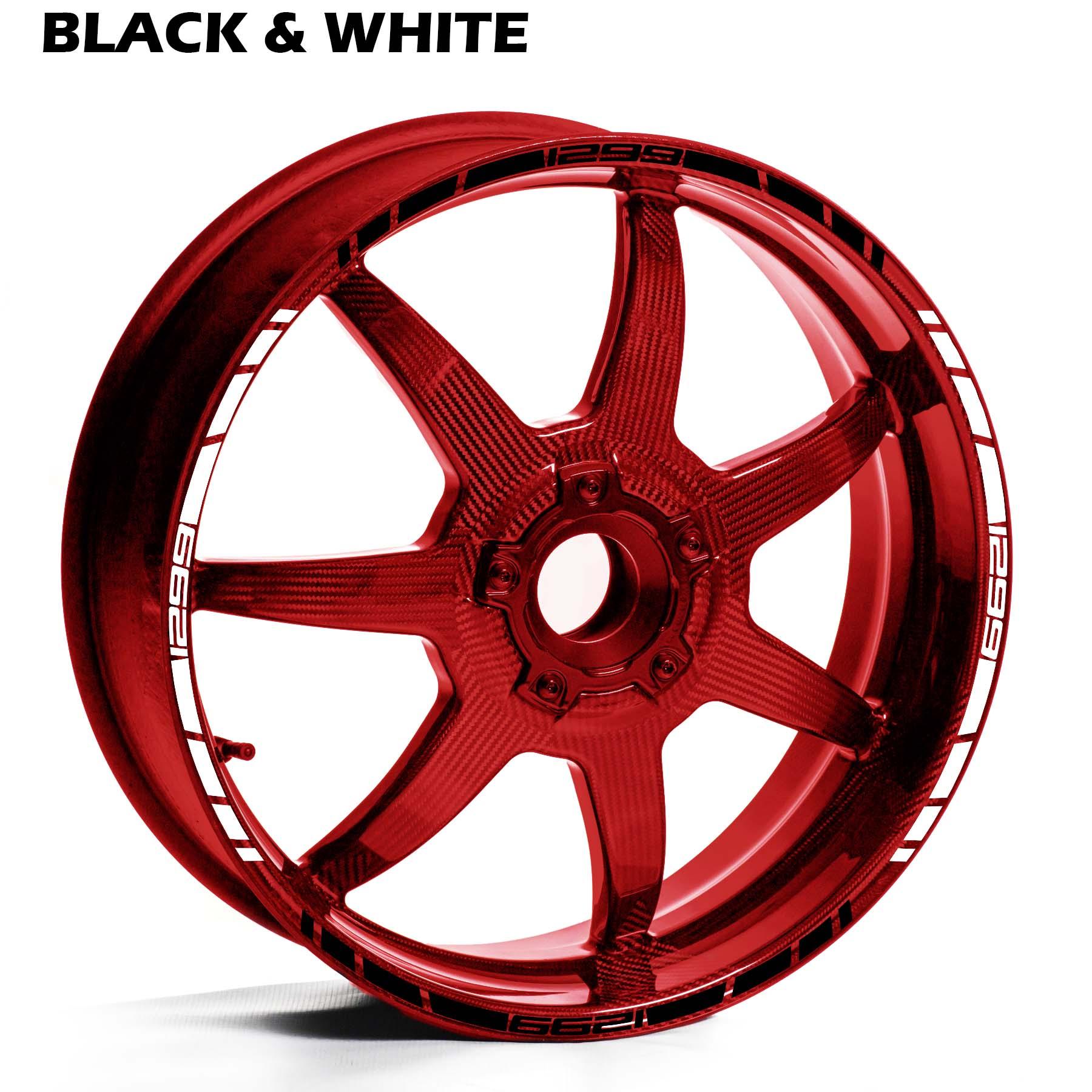 DUCATI 1299 WHEEL RIM STRIPE DECAL STICKER KIT - Speed Army