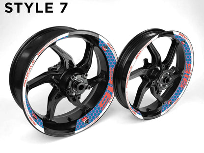 Ducati 916 Motorcycle Half Wheels Rim Wrap Decal Sticker Kit - Speed Army