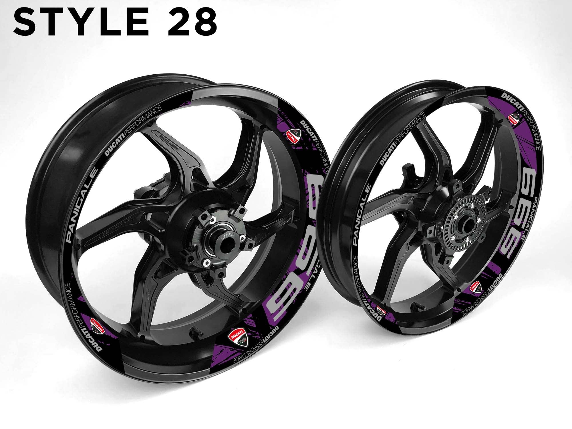 999 Rims Ducati 999 Motorcycle Half Wheels Rim Wrap Decal Sticker Kit – Speed Army