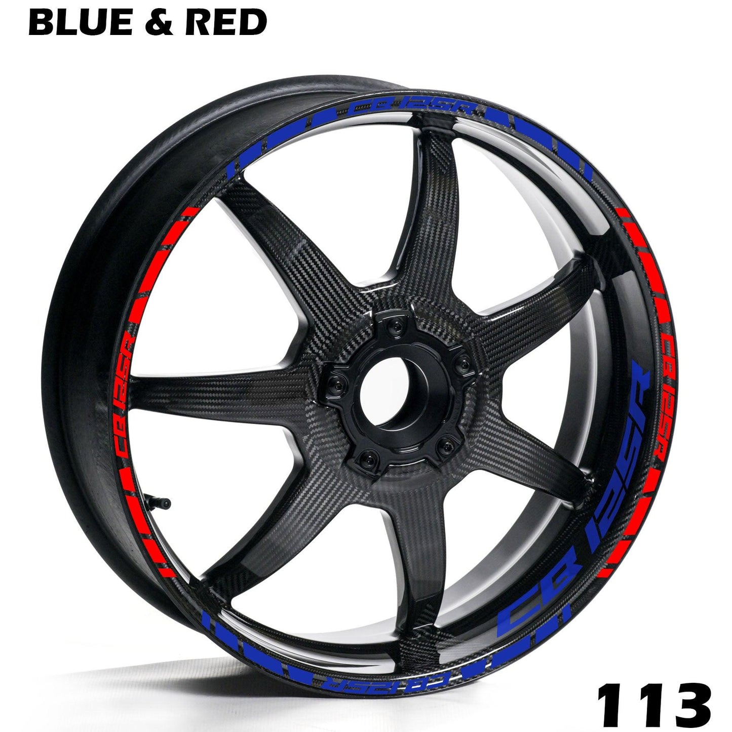 CB125R FULL WHEEL RIM STRIPE DECAL STICKER KIT - Speed Army