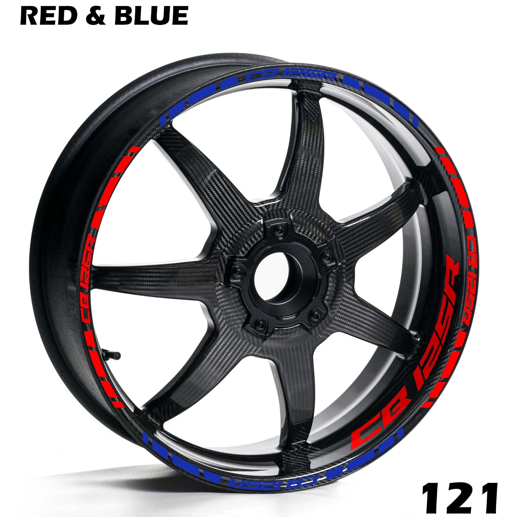 CB125R FULL WHEEL RIM STRIPE DECAL STICKER KIT - Speed Army