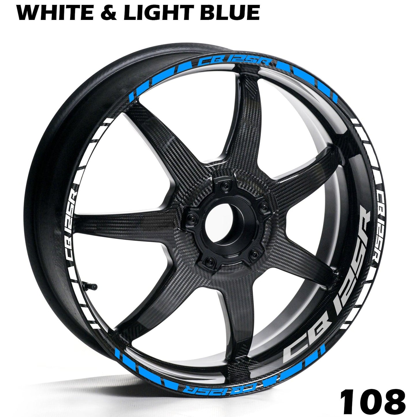 CB125R FULL WHEEL RIM STRIPE DECAL STICKER KIT - Speed Army