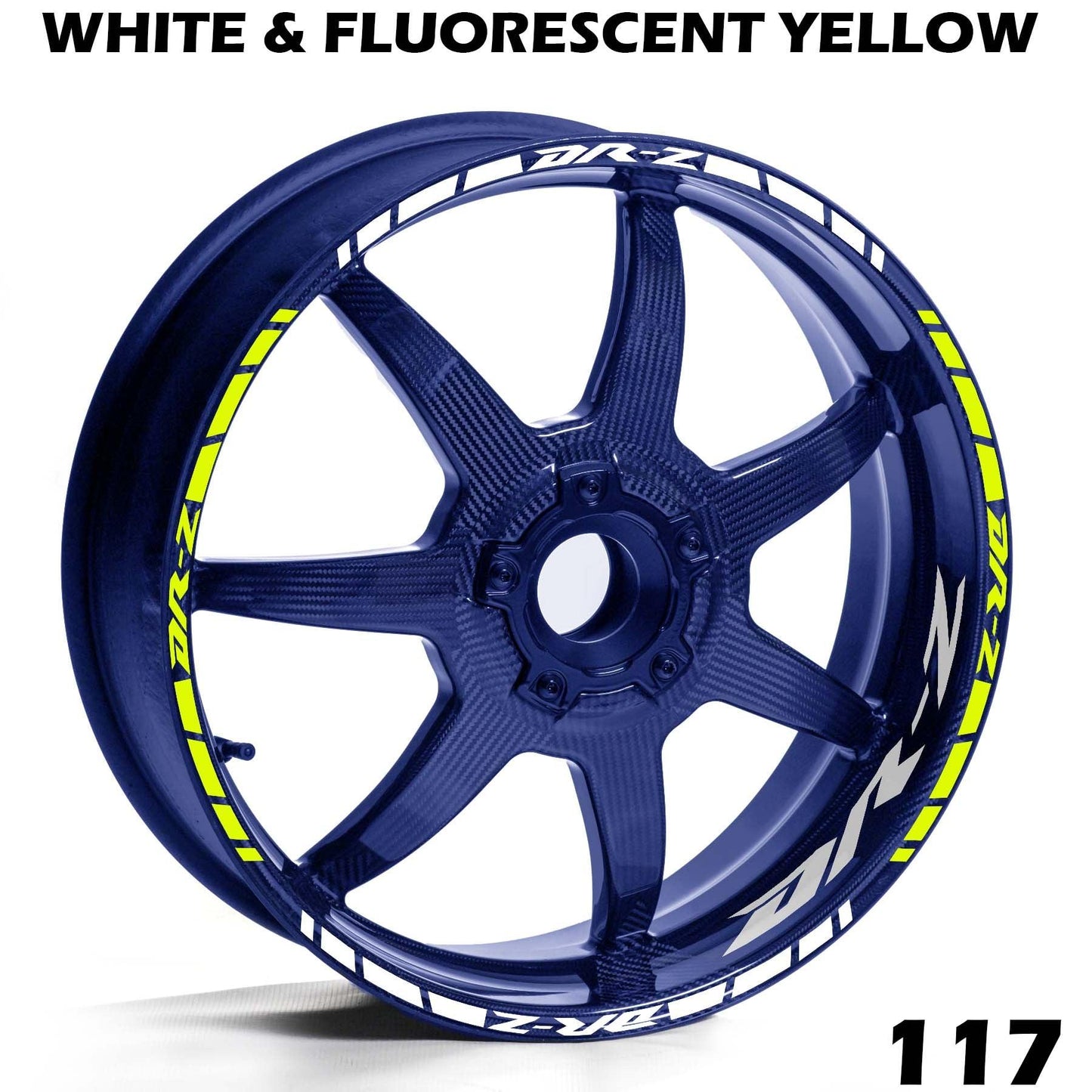 SUZUKI DRZ FULL WHEEL RIM STRIPE DECAL STICKER KIT - Speed Army