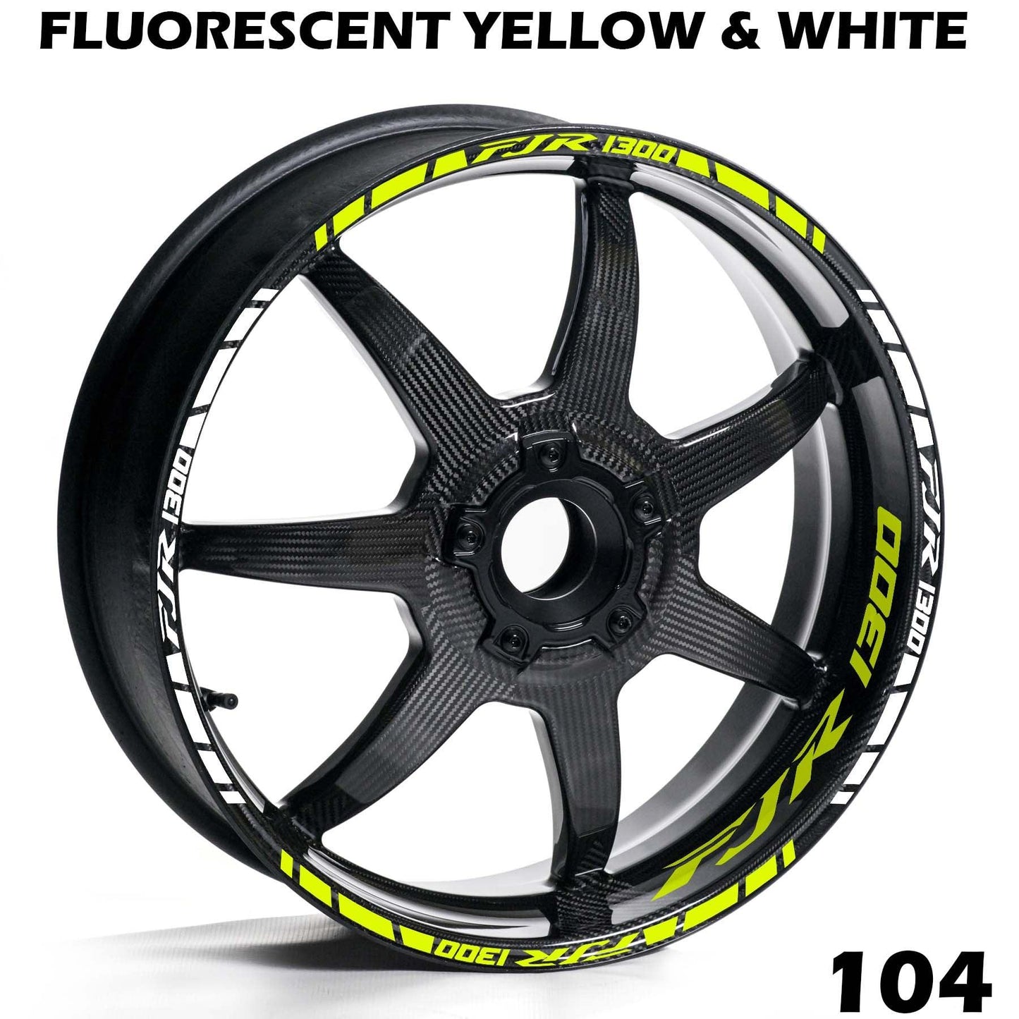 YAMAHA FJR 1300 FULL WHEEL RIM STRIPE DECAL STICKER KIT - Speed Army
