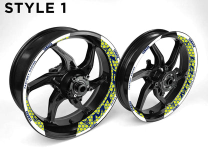 Yamaha MT-07 Motorcycle Half Wheels Rim Wrap Decal Sticker Kit - Speed Army