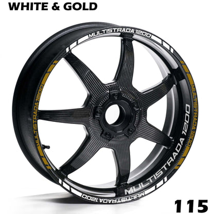 DUCATI MULTISTRADA 1200 FULL WHEEL RIM STRIPE DECAL STICKER KIT - Speed Army