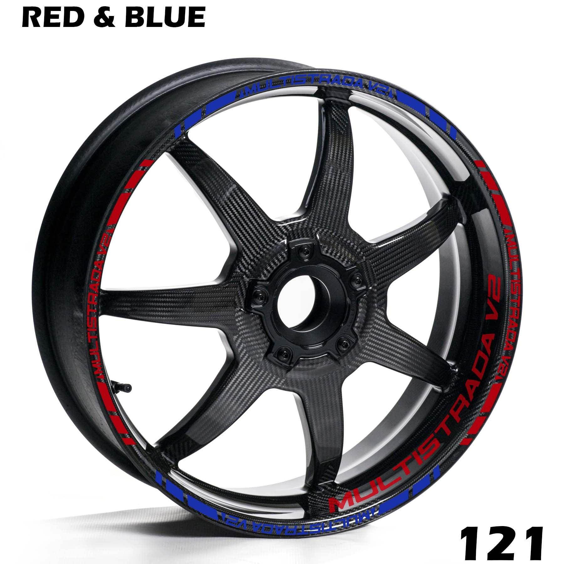 DUCATI MULTISTRADA V2 FULL WHEEL RIM STRIPE DECAL STICKER KIT - Speed Army