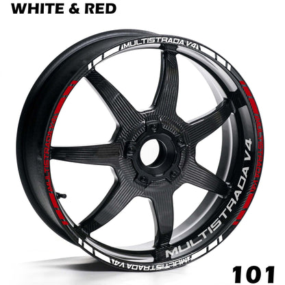 DUCATI MULTISTRADA V4 FULL WHEEL RIM STRIPE DECAL STICKER KIT - Speed Army