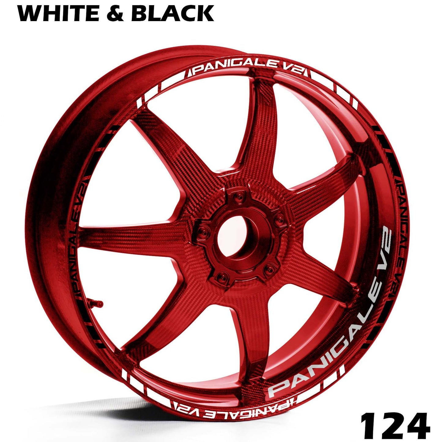 DUCATI PANIGALE V2 FULL WHEEL RIM STRIPE DECAL STICKER KIT - Speed Army