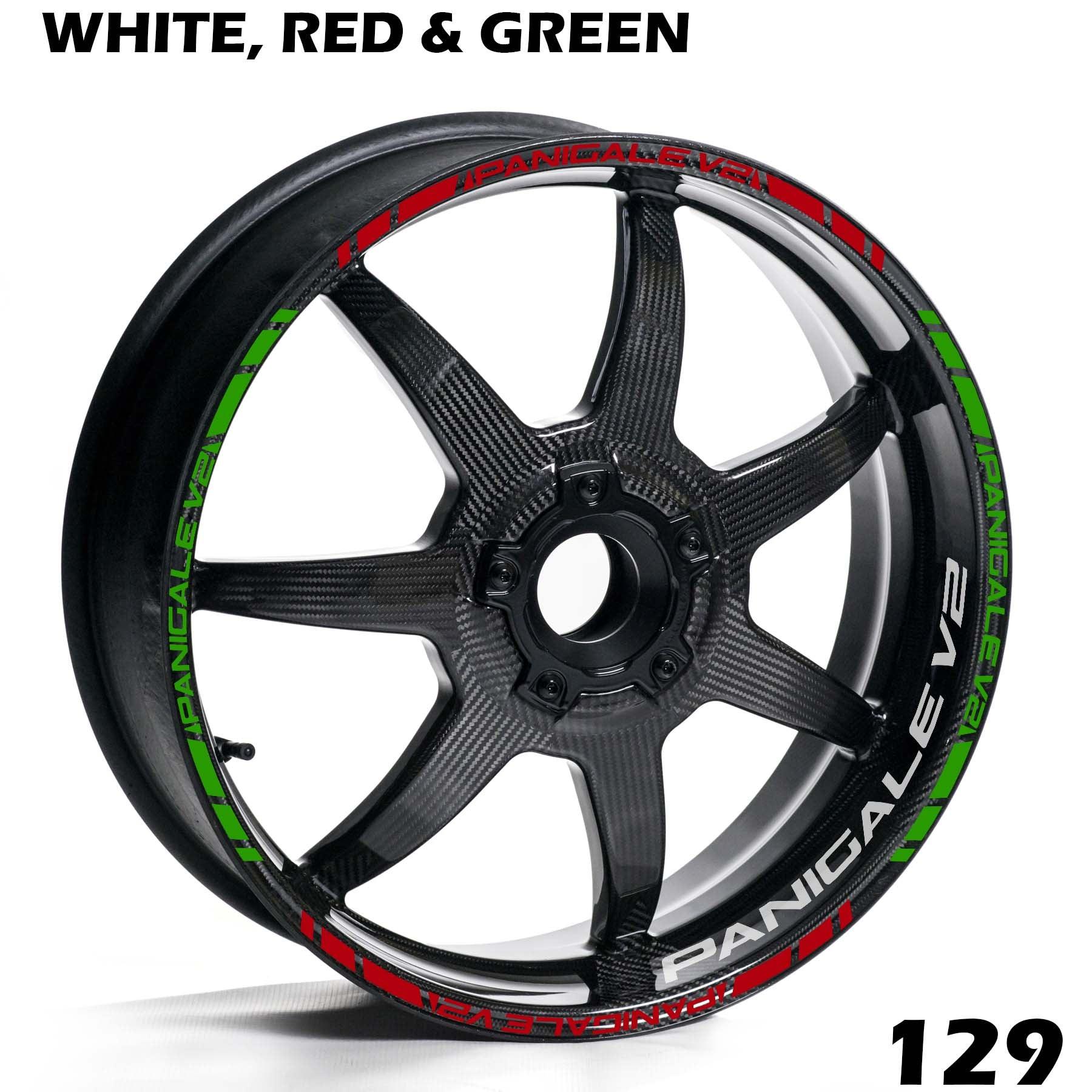 DUCATI PANIGALE V2 FULL WHEEL RIM STRIPE DECAL STICKER KIT - Speed Army