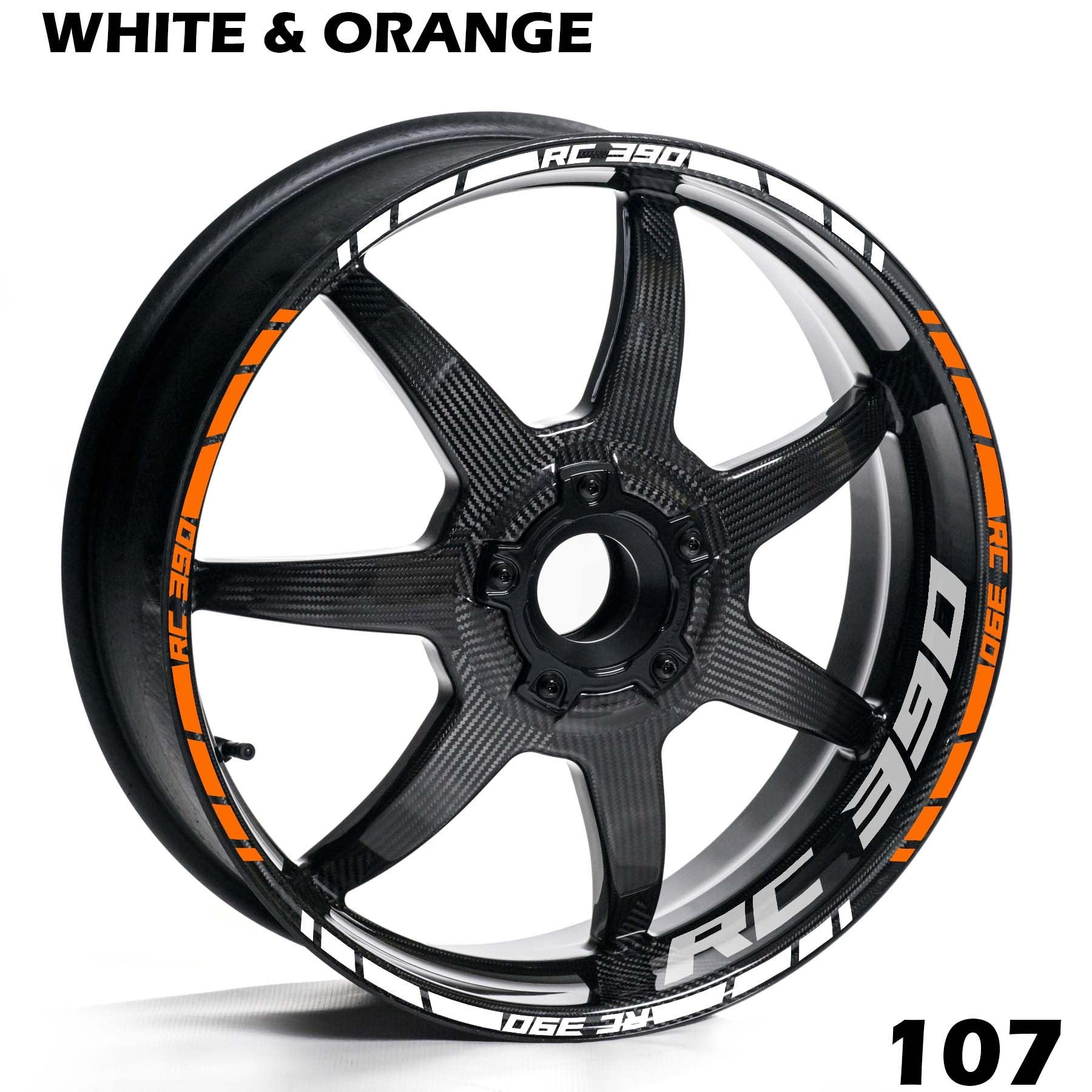 KTM RC 390 FULL WHEEL RIM STRIPE DECAL STICKER KIT - Speed Army