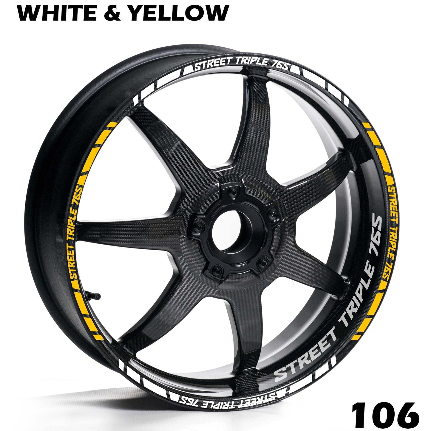 TRIUMPH STREET TRIPLE 765 FULL WHEEL RIM STRIPE DECAL STICKER KIT - Speed Army
