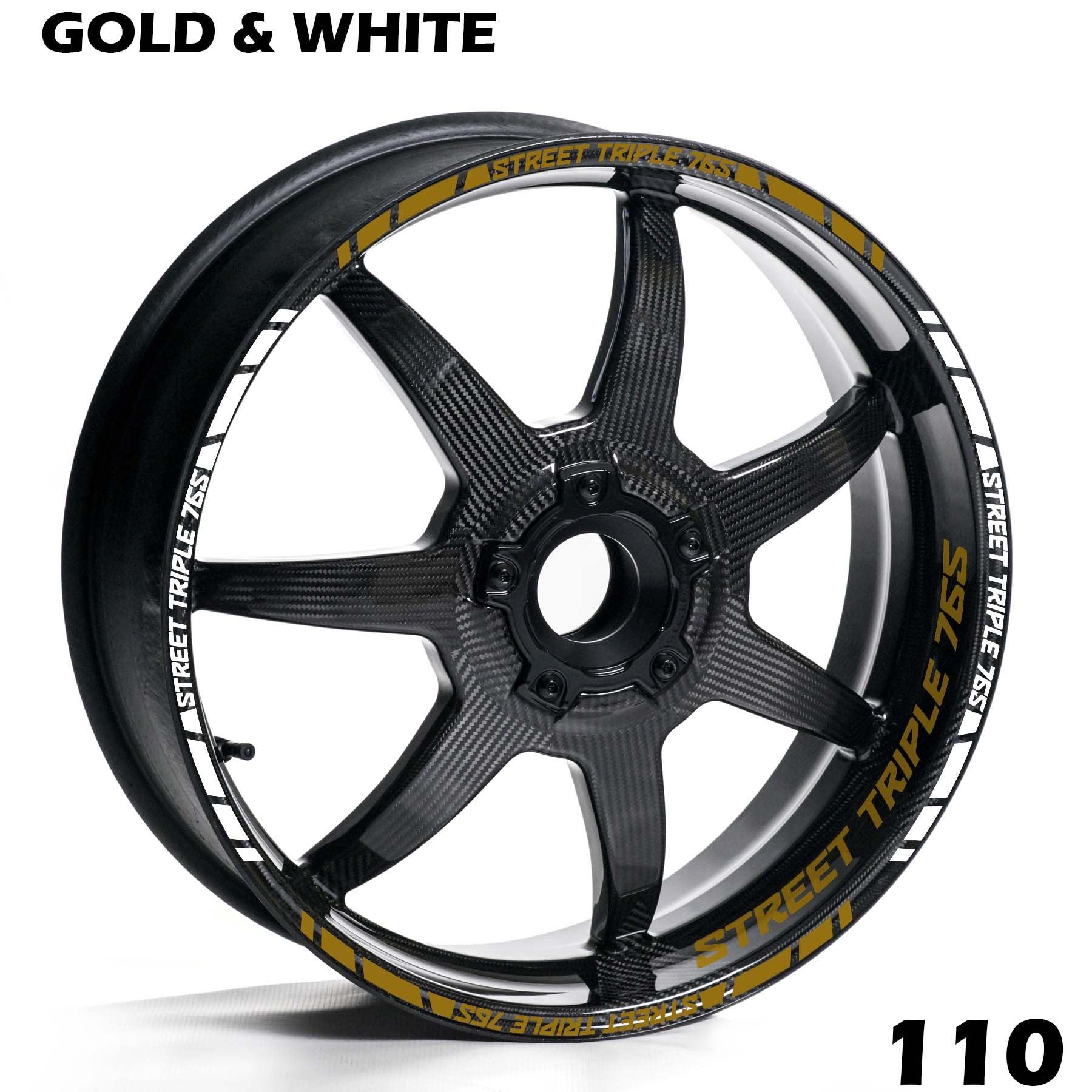 TRIUMPH STREET TRIPLE 765 FULL WHEEL RIM STRIPE DECAL STICKER KIT - Speed Army