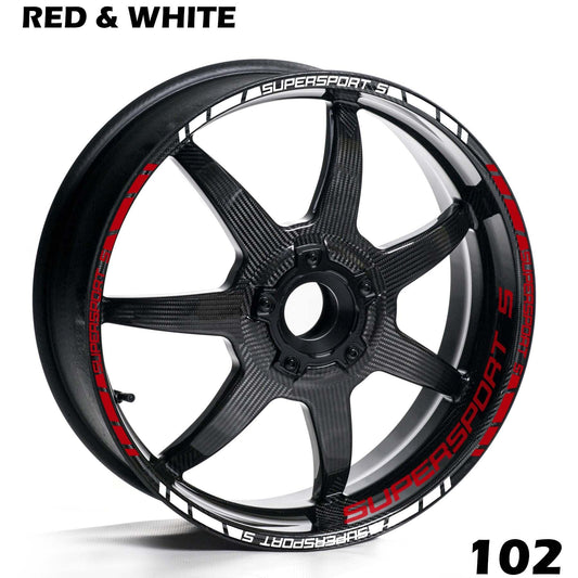 DUCATI SUPERSPORT S FULL WHEEL RIM STRIPE DECAL STICKER KIT - Speed Army