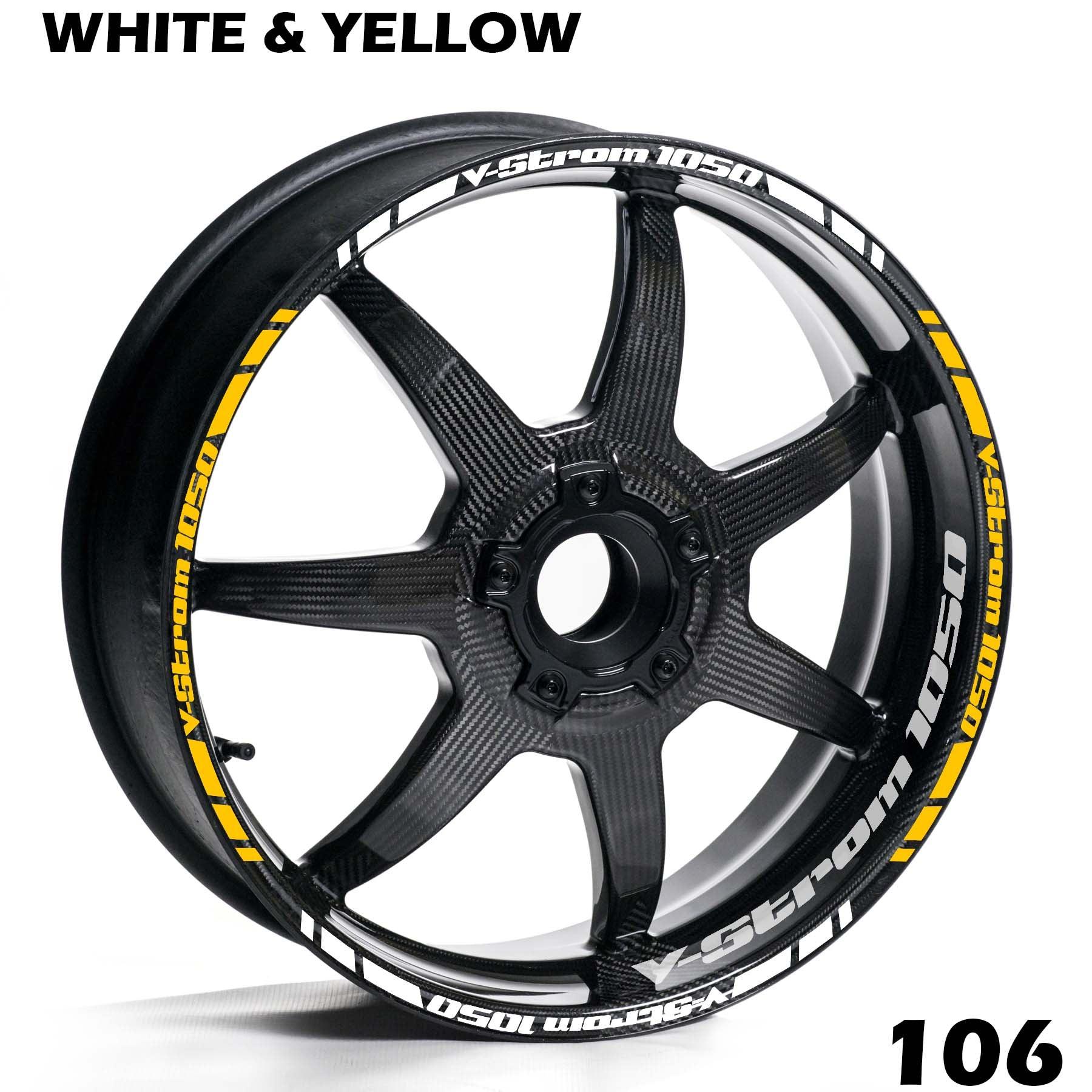 SUZUKI V-STROM 1050 FULL WHEEL RIM STRIPE DECAL STICKER KIT - Speed Army