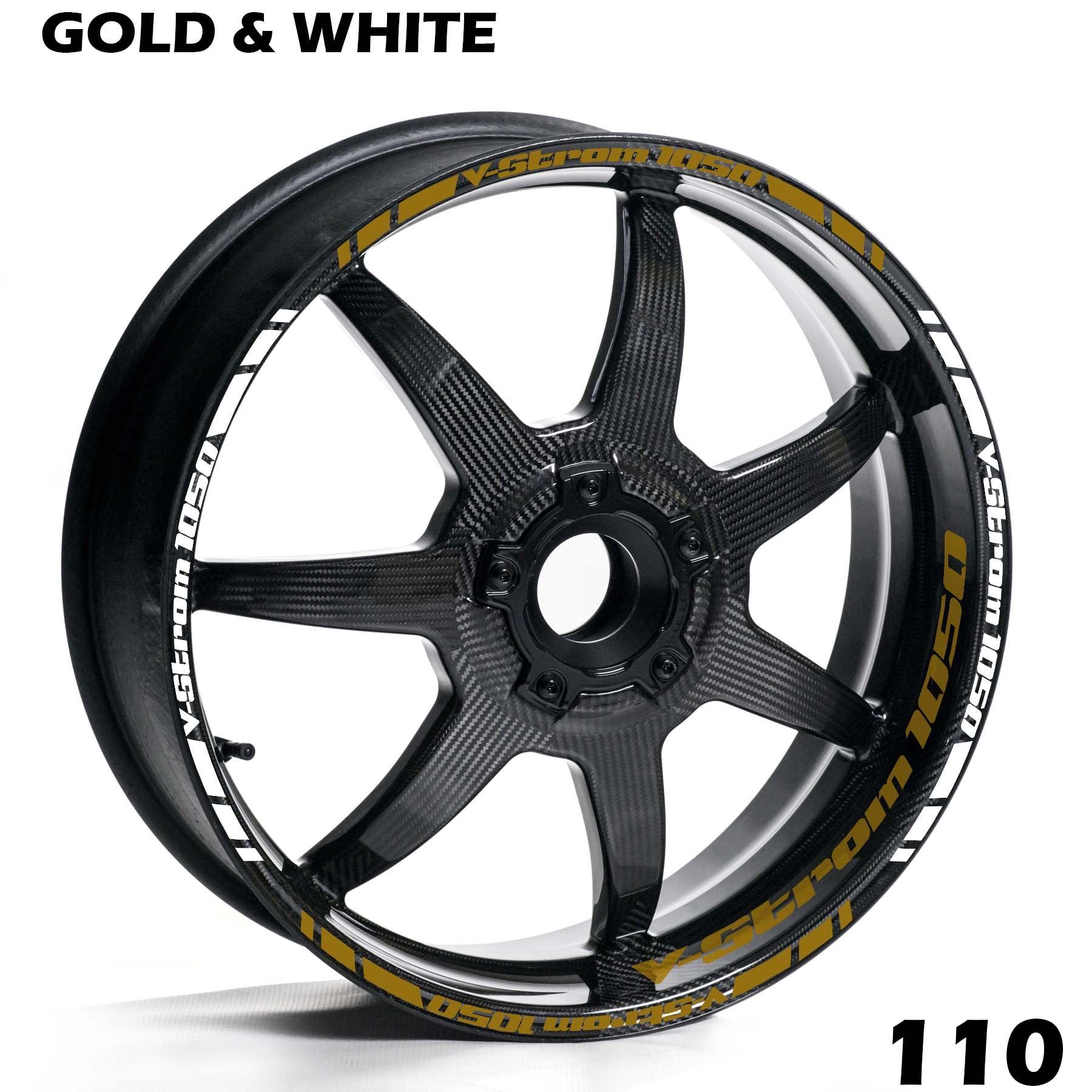 SUZUKI V-STROM 1050 FULL WHEEL RIM STRIPE DECAL STICKER KIT - Speed Army