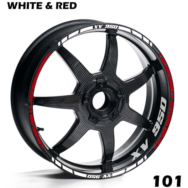 YAMAHA XV 950 WHEEL FULL RIM STRIPE DECAL STICKER KIT - Speed Army
