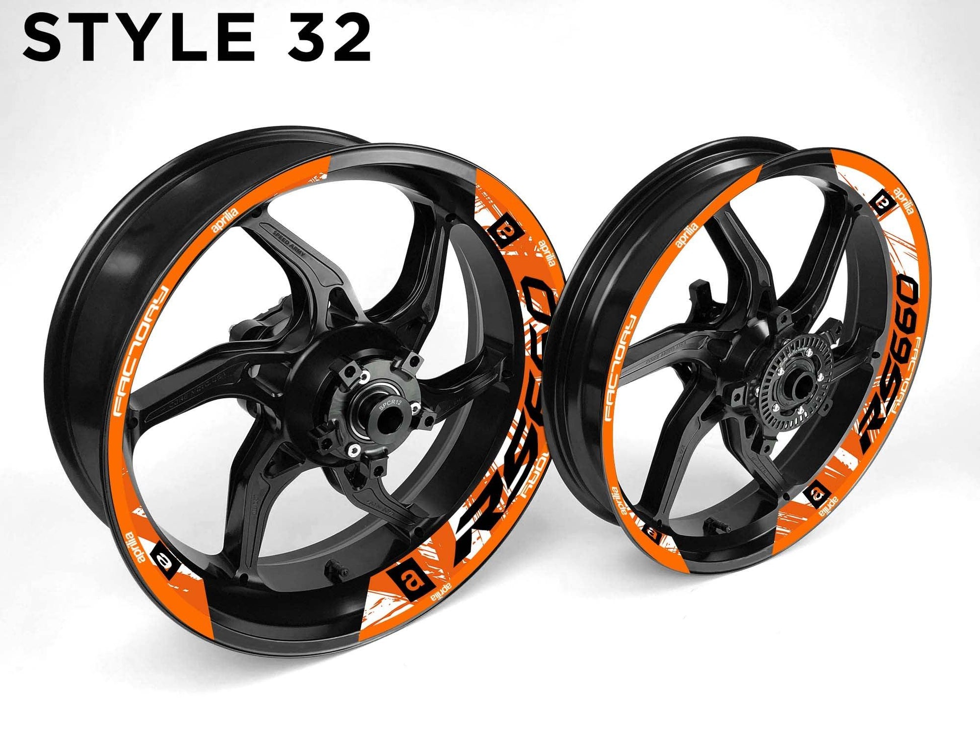 Aprilia RS660 Motorcycle Half Wheels Rim Wrap Decal Sticker Kit - Speed Army